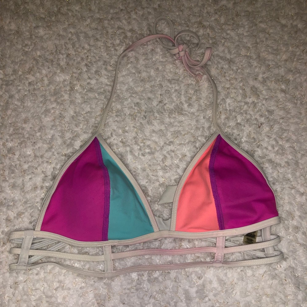 Pink bikini top